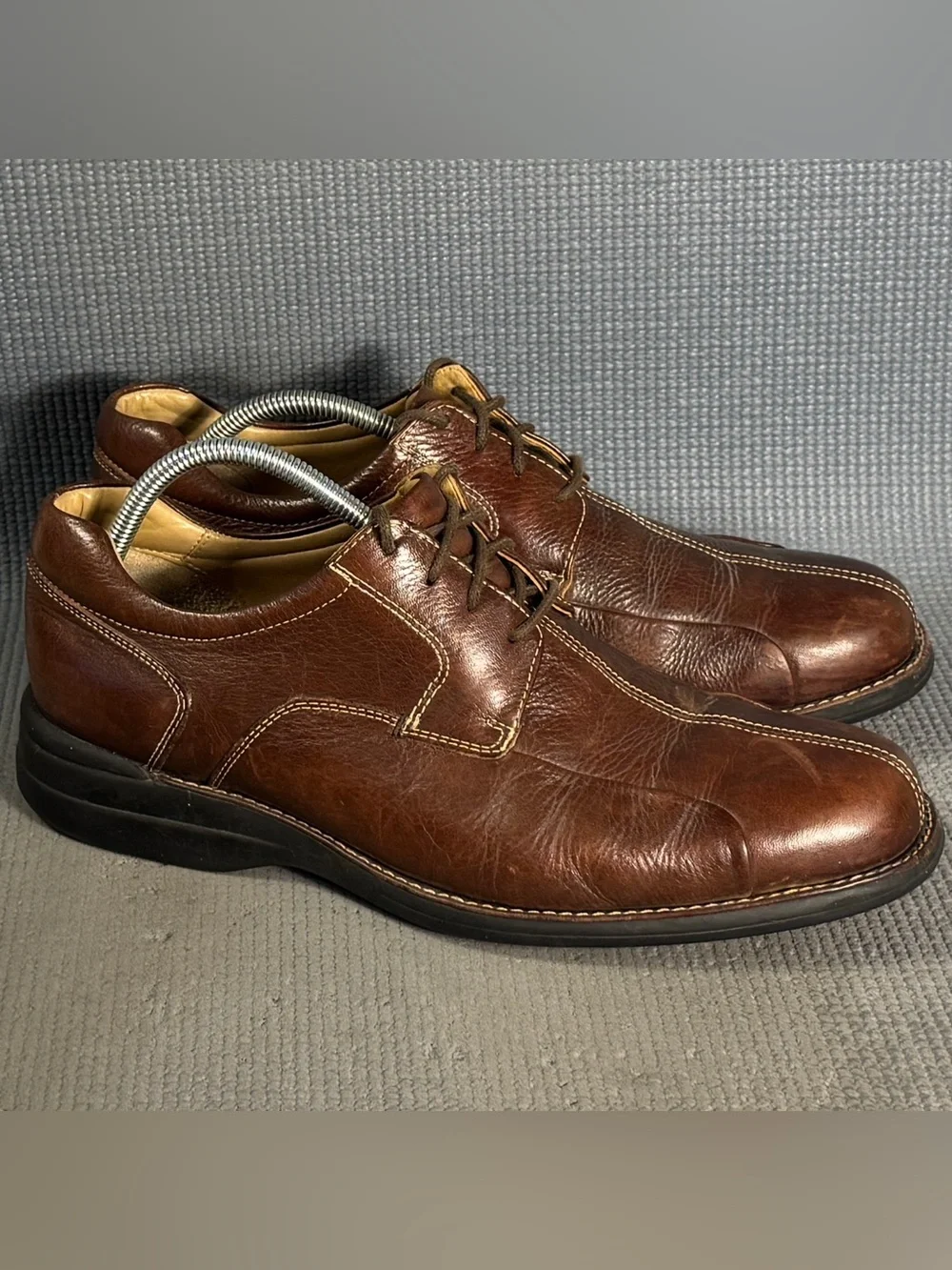 JOHNSTON & MURPHY Men’s Sheep Skin Leather Dress Shoes Brown Size Medium 11